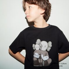 Детская футболка kaws x ut с графическим принтом UNIQLO, черный