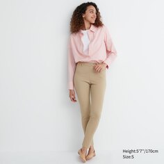 Ультраэластичные брюки-легинги UNIQLO, бежевый