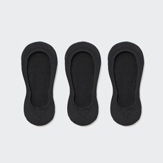 Прозрачные невидимые носки (3 пары) UNIQLO, черный