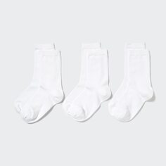 Носки UNIQLO стандартного размера 3 пары, белый