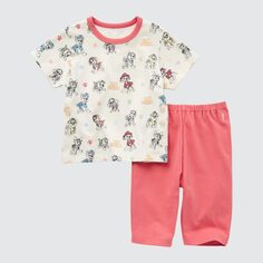 Пижама UNIQLO PAW Patrol с короткими рукавами, белый