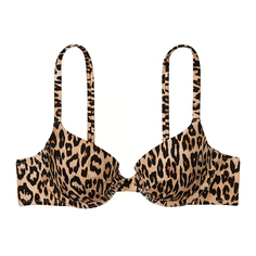 Топ бикини Victoria&apos;s Secret Swim Mix &amp; Match Icon Push-Up Smooth, леопардовый