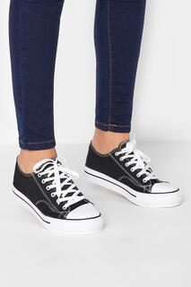 Кроссовки Platform Canvas Trainers Long Tall Sally, черный