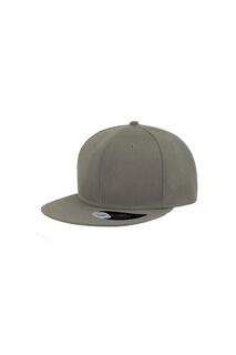 Кепка с плоским козырьком Snap Back, 6 панелей Atlantis, серый