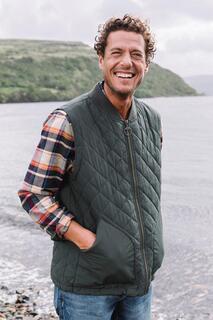 Водостойкий стеганый жилет Pembroke Gilet с карманами Hinter &amp; Hobart, хаки