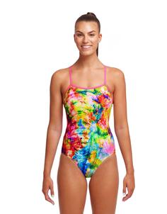 Купальник Out с козырьком на одной бретельке Funkita, мультиколор