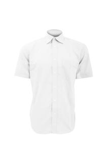 Деловая рубашка с коротким рукавом Kustom Kit, белый