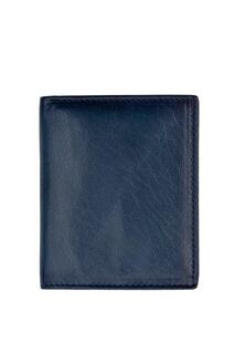 Кожаный кошелек двойного сложения Carlton PRIMEHIDE, синий