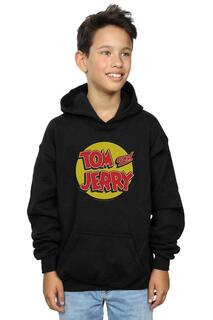 Толстовка с круглым логотипом Tom &amp; Jerry, черный