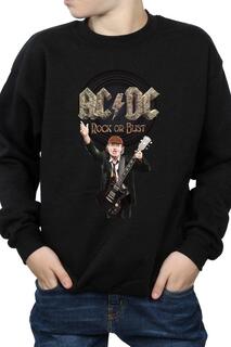 Толстовка Rock Or Bust Angus Young AC/DC, серый