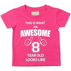 Вот как выглядит потрясающая футболка 8-летнего ребенка 60 SECOND MAKEOVER, розовый