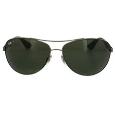 Поляризованные солнцезащитные очки Aviator цвета бронзы и черно-зеленого цвета Ray-Ban, серый