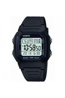 Спортивное снаряжение Классические цифровые кварцевые часы из пластика/пластика — W-800H-1Aves Casio, черный