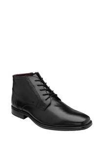 Черные кожаные ботинки на шнуровке &apos;Kade&apos; Lotus, черный