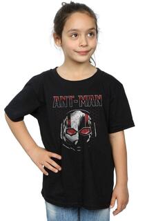 Хлопковая футболка с шестигранной маской Скотта «Человек-муравей и оса» Marvel, черный