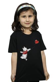 Хлопковая футболка с воздушным шаром «Винни Пух» Disney, черный