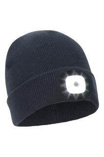 Теплая вязаная зимняя шапка-бини Highlands Light Up в рубчик Mountain Warehouse, синий