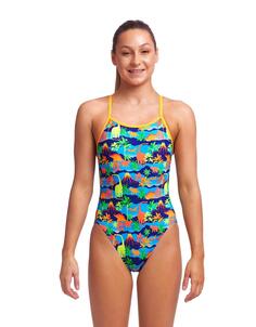 Купальник Big Bronto на одной бретельке Funkita, мультиколор