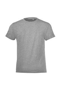 Облегающая футболка Regent с короткими рукавами SOL&apos;S, серый Sol's
