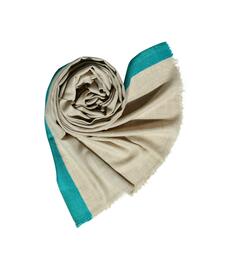 Шерстяной шарф простого дизайна, двухцветный, носится на шее и голове, размер: 210 x 75 см. Blue Chilli, синий
