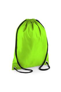 Бюджетная водостойкая спортивная сумка Gymsac на шнурке (11 литров) (2 шт. в упаковке) Bagbase, зеленый
