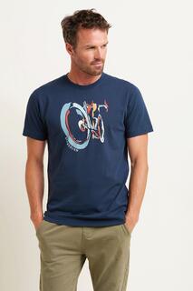Велосипедная футболка Brakeburn, темно-синий
