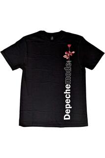 Хлопковая футболка Violator Side розового цвета Depeche Mode, черный