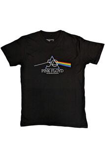 Хлопковая футболка с логотипом 50th Pink Floyd, черный