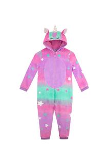 Флисовый комбинезон Star Unicorn «Все в одном» Harry Bear, розовый