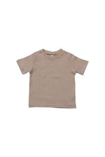 Полосатая футболка Babybugz, серый