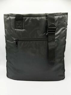 Нейлоновая сумка-тоут с передним карманом на молнии SVNX, черный