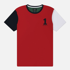 Мужская футболка Hackett Heritage Multi Number, цвет красный, размер XL