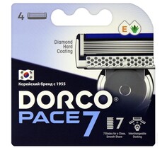 Dorco pace7 4&#39;s сменные кассеты с 7лезвиями (ю.корея)