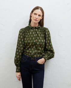 Блузка из жатого хлопка с длинными рукавами Lloyd&apos;s, зеленый Lloyds