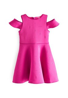 Летнее платье Baker By Ted Baker Pink Embossed Scuba Dress Baker by Ted Baker, розовый