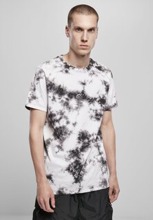 Футболка с принтом Black Tie Dye Tee Urban Classics, цвет white/black