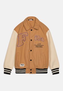 Куртка-бомбер Tubingen Teen Unisex Varsity Fila, цвет iced coffe/whitecap grey