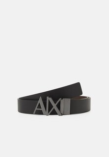 Ремень Reversible Belt Armani Exchange, цвет black/dark brown