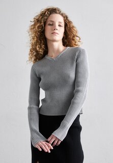 Свитер V-образный вырез Filippa K, цвет stone grey