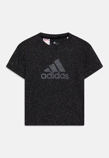 Футболка с принтом Future Icons Adidas, цвет black melange/white