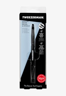 Кисти для бровей Angled Brow Brush &amp; Spoolie TWEEZERMAN, черный