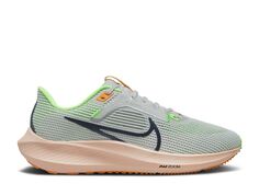 Кроссовки Nike Wmns Air Zoom Pegasus 40 &apos;Photon Dust Mandarin&apos;, серый