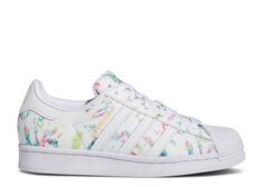 Кроссовки adidas Superstar Big Kid &apos;Watercolor&apos;, разноцветный