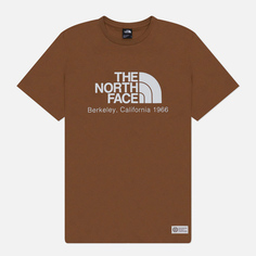 Мужская футболка The North Face Berkeley California, цвет коричневый, размер L