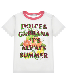 Футболка с принтом &quot;D&G its always summer&quot; Dolce&Gabbana