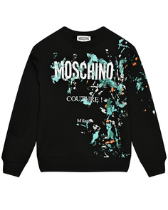 Свитшот с принтом &quot;кляксы&quot; Moschino