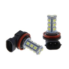 Автолампа светодиодная h11, 12 в, 18 smd-5050, свет белый, набор 2 шт Cartage