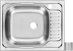 Кухонная мойка матовая сталь Ukinox Классика CLM560.435 ---5K 2L
