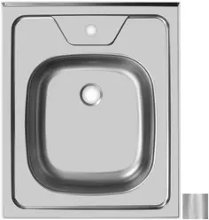 Кухонная мойка матовая сталь Ukinox Стандарт STD500.600 ---5C 0C-