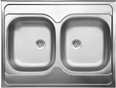Кухонная мойка матовая сталь Ukinox Стандарт STD800.600 20--6C 3C-